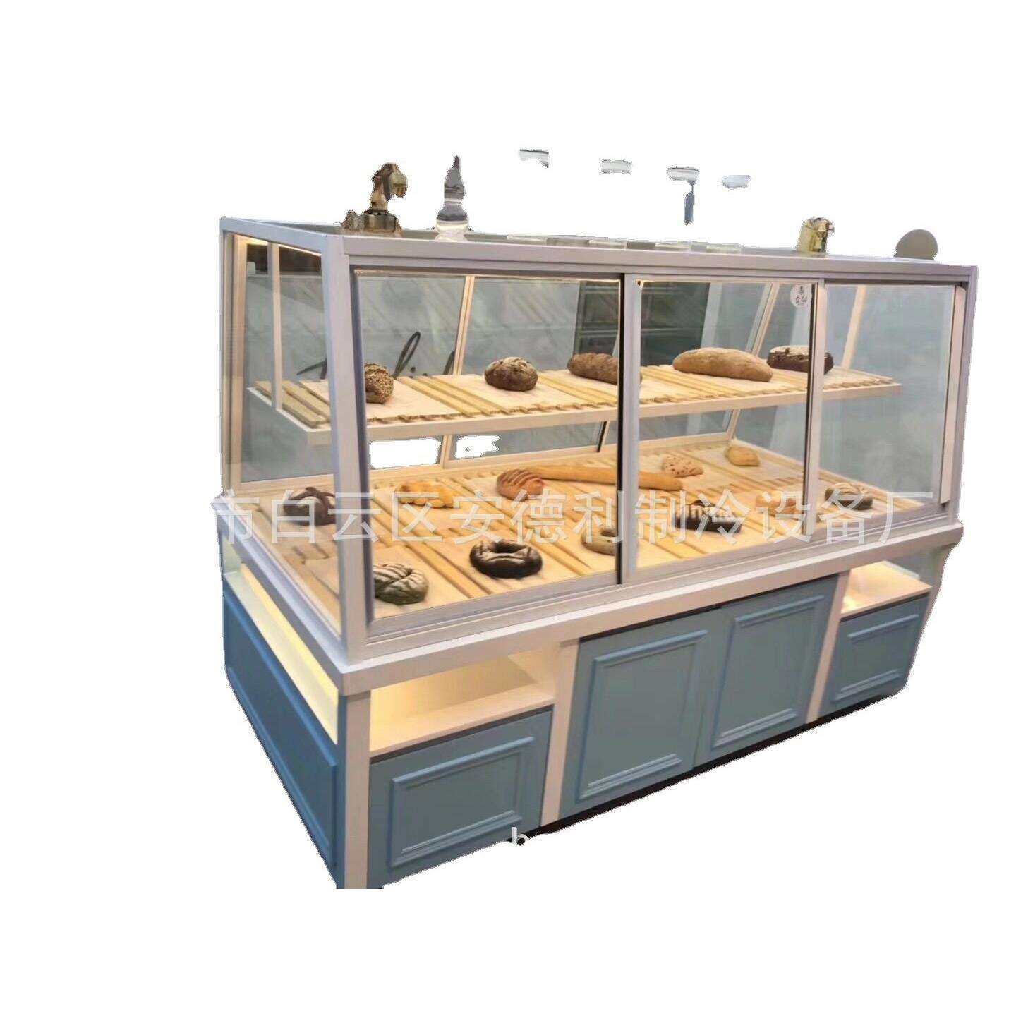 设计烘焙设备面包展示柜中岛柜面包边岛柜组合式面包货架