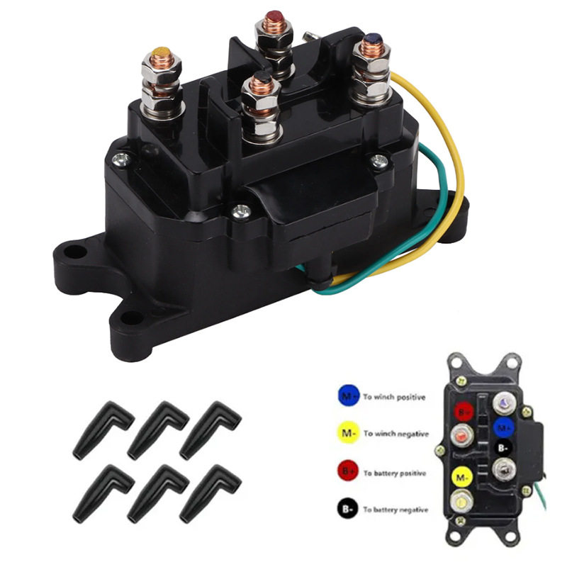 12V250A汽车越野车电动绞盘开关继电器绞盘机继电器改装维修