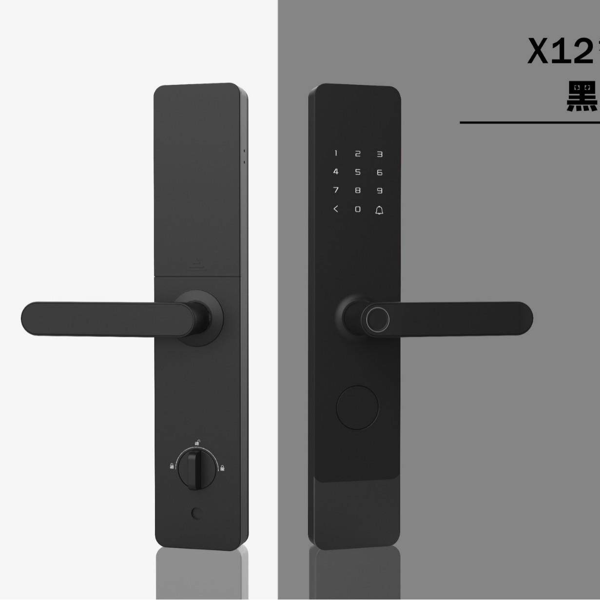 高续航一握开指纹锁防盗门木门公寓家用智能锁指纹密码锁