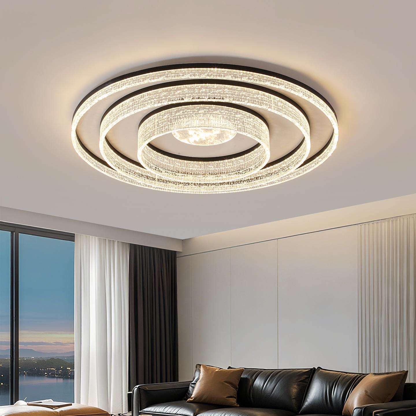 大观园客厅灯简约大气2025新款吸顶灯轻奢高级感卧室中山灯具556L