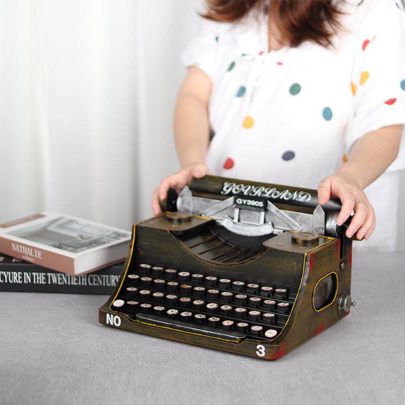 仿真打字机模型摆件7080年代怀旧老物件复古店铺书店装饰摄影道具