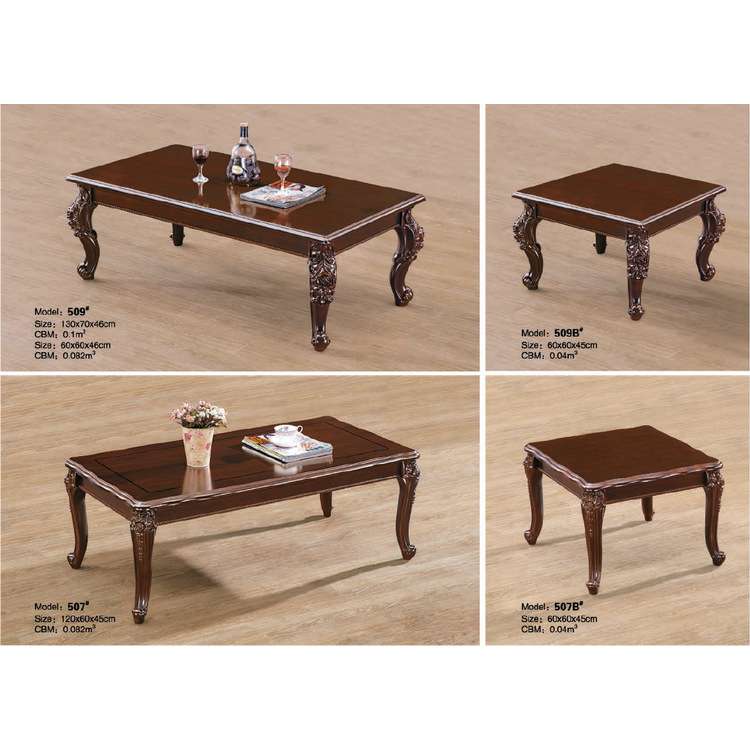 经典中式实木茶几组装简约古典设计小型橡木茶桌客厅方几组合角几