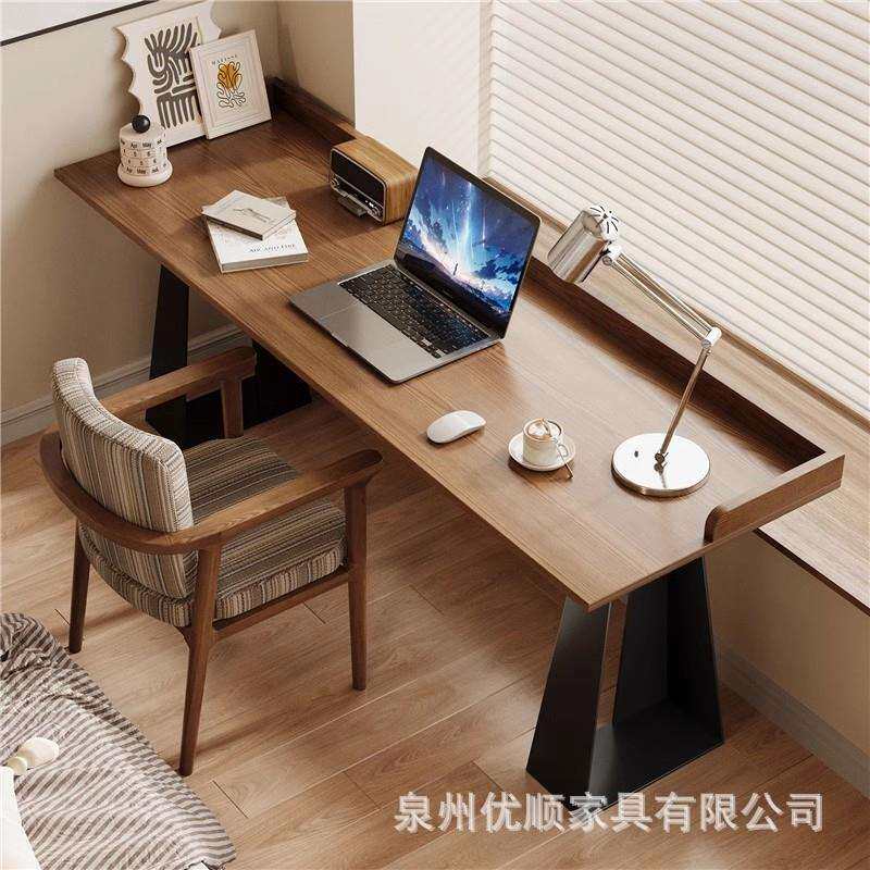 实木书桌电竞桌办公桌学生学习桌双人简约卧室小型家用台式电脑桌