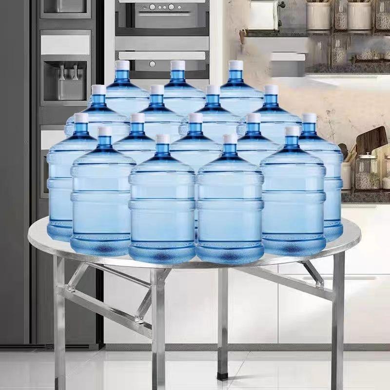 折叠圆桌不锈钢烧烤大排挡桌农村吃饭桌餐桌商用餐饮店桌子外摆用