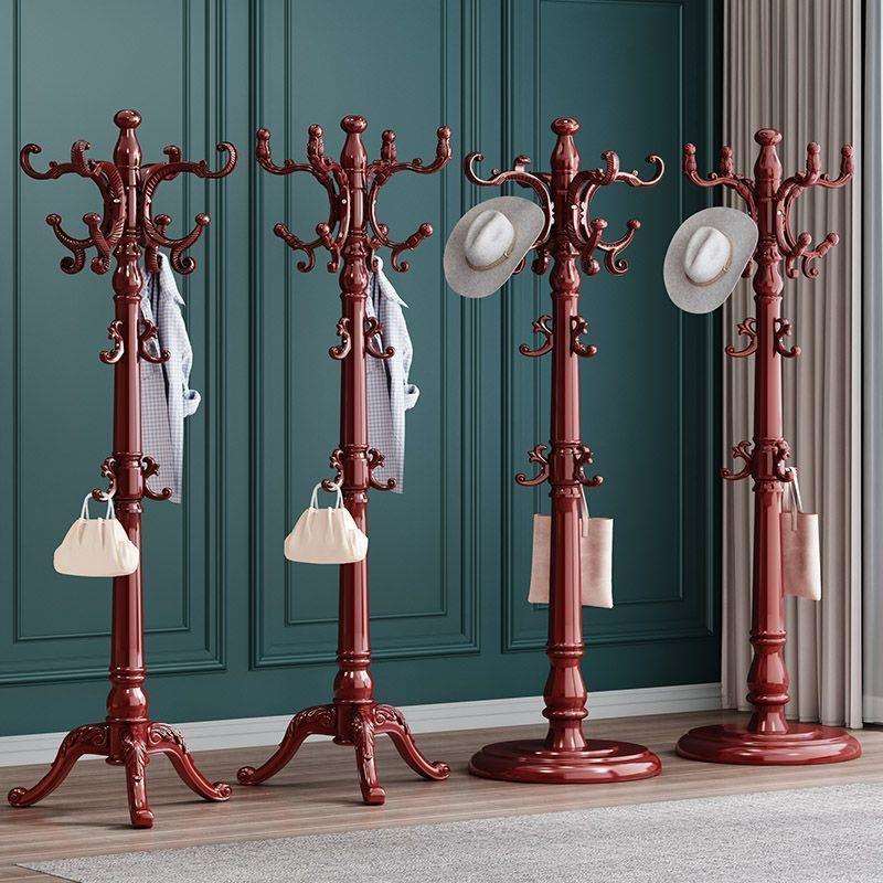 衣架落地卧室实木欧式衣帽架网红挂衣服的架子落地架衣架子挂衣架