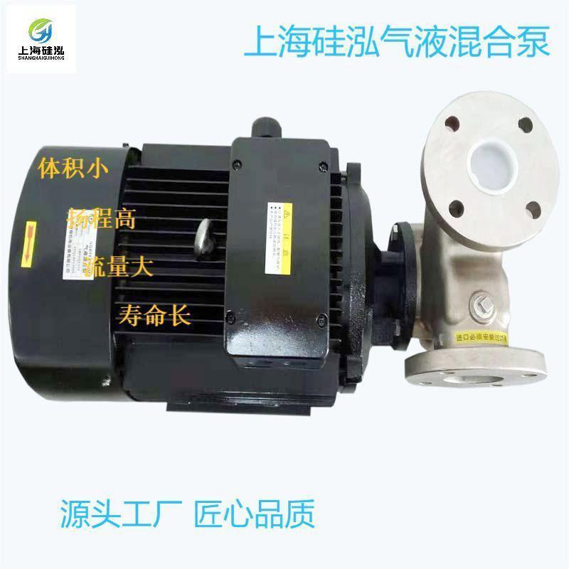 上海硅泓气液混合泵旋涡泵溶气泵25泵微纳米气泡发生器