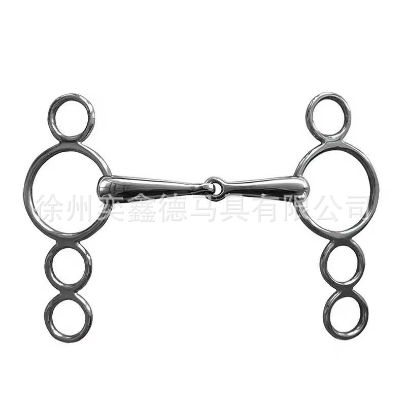 马具嚼子不锈钢304马口衔铁马嚼子骑马马术用品配件马衔马匹骑乘