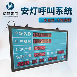 安灯无线呼叫系统工位设备异常呼叫物料呼叫亿显光电电子看板