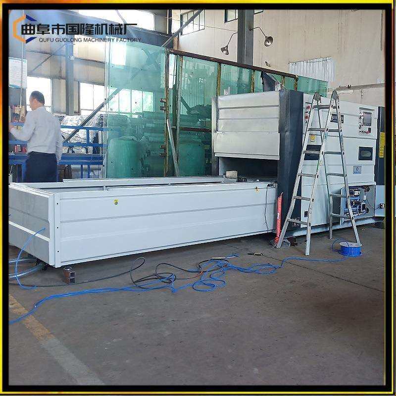 国隆PVC膜免漆门真空覆膜机自动锁扣凹凸面橱柜门真空吸塑机