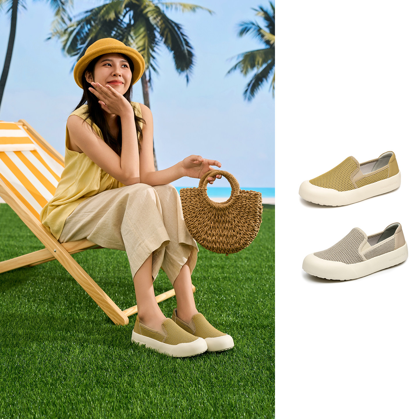 日系网面休闲鞋子女一脚蹬渔夫鞋2026春季新款舒适透气妈妈鞋防滑,女鞋,渔夫鞋,淘宝优惠券,粉丝福利购,淘宝优惠卷