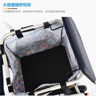 BTV4002B老年购物车手推助步车买菜超轻小拉车可坐折叠助行车