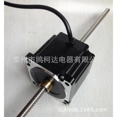 批量生产86BYG贯通式步进丝杆电机混合式丝杆电机86mm丝杆电机