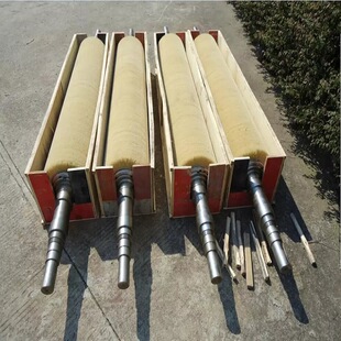 厂家供应造船厂等打磨抛光毛刷辊 钢铁板制造业酸洗刷辊 磨料辊刷