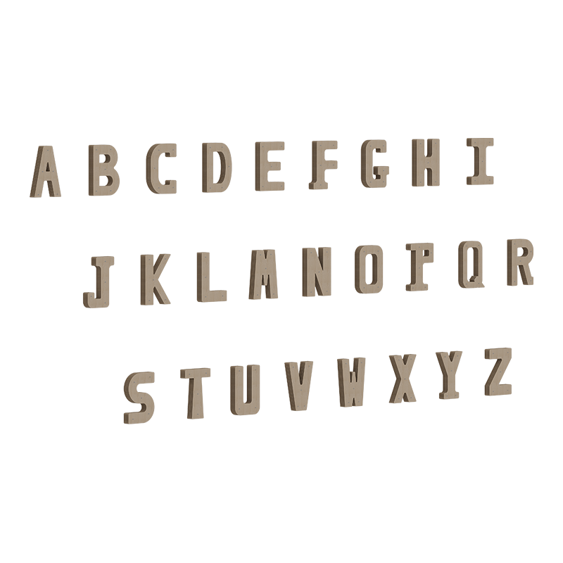 陈象3d字母立体字门牌logo定制