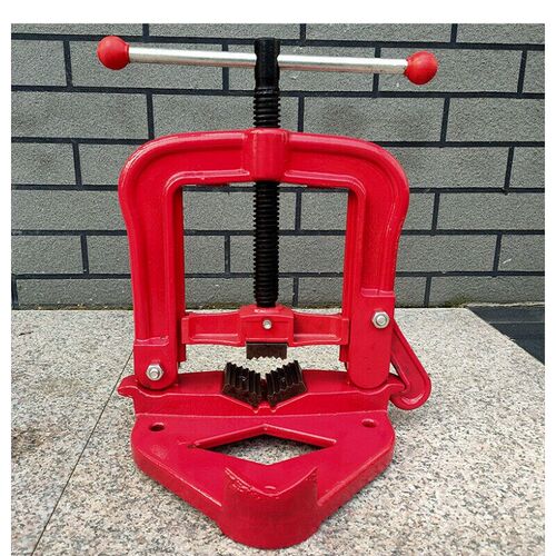 热销虎钳压力钳重型管子台龙门钳龙门架子G台钳夹管钳2#台钳+74b