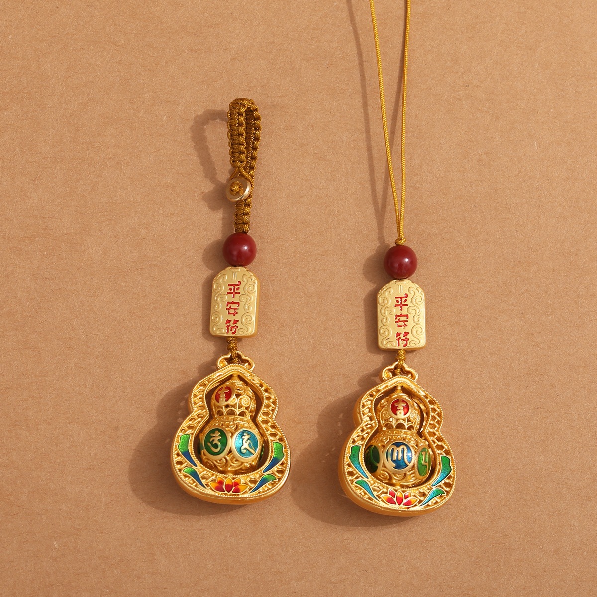 金属平安大葫芦电镀钥匙
