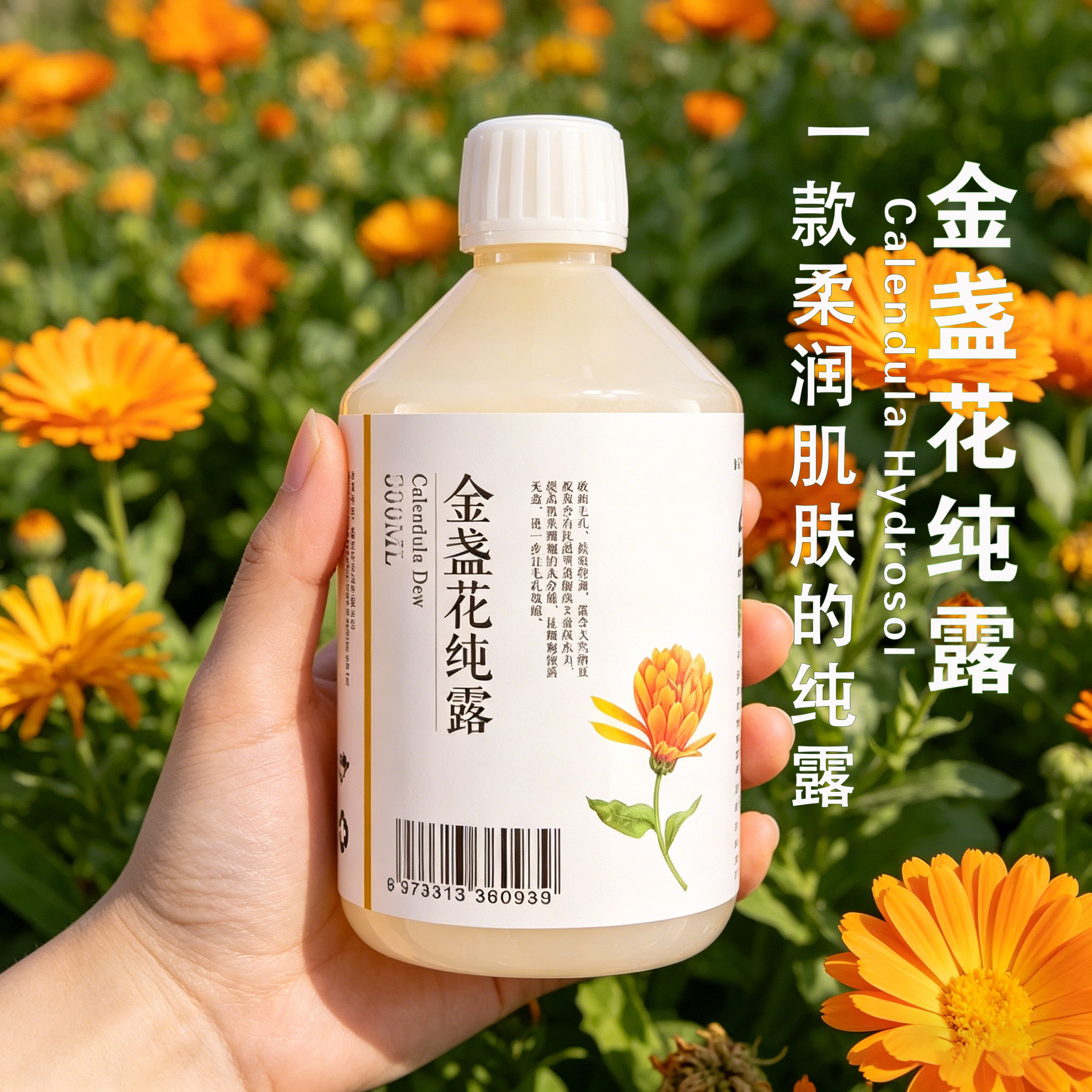 金盏菊纯露 金盏花花水 金盏菊蒸馏原液 长生菊纯露 面膜湿敷补水