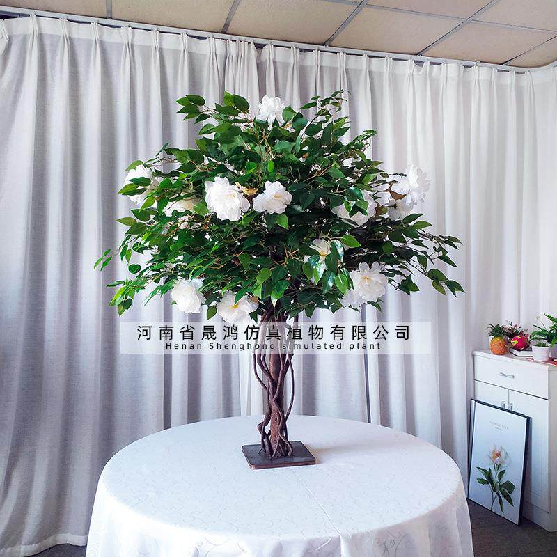 仿真樱花树婚庆室内装饰餐桌假樱花树许愿树大型假树茶花树桃花树