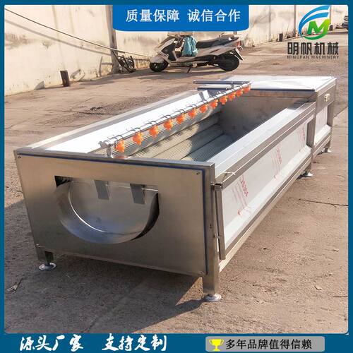 土豆红薯毛辊清洗去皮机莲藕大姜毛刷清洗设备自动果蔬磨皮机