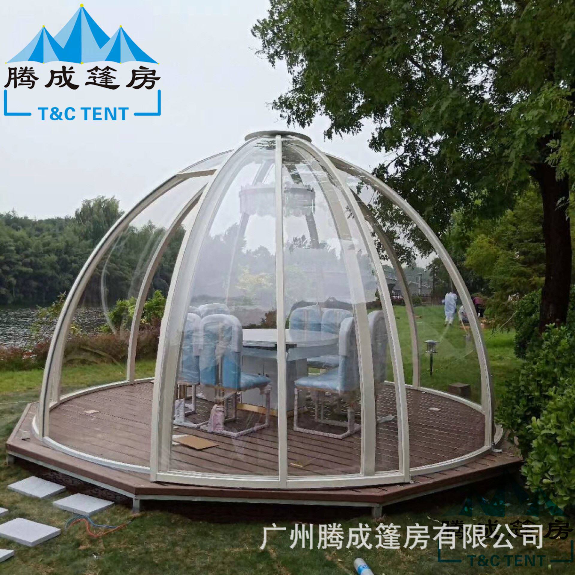 直销户外星空房网红泡泡屋透明帐篷酒店遮阳篷蒙古包厢餐厅雨篷