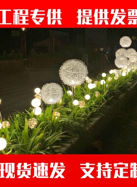 户外led铝线球芦苇灯圆防
