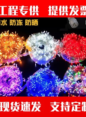 户外防水公母接工程灯串