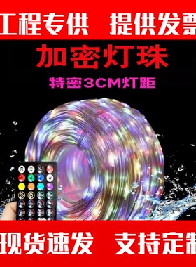 幻彩皮线声控灯串密灯珠