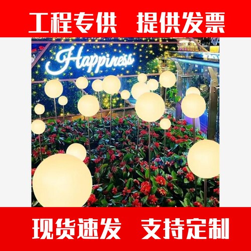 LED发光圆球灯创意草坪装