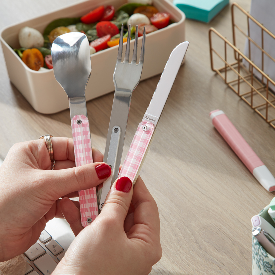 AKINOD磁吸便携餐具刀叉勺户外