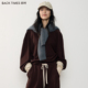 两色软糯宽肩倒T卫衣女通勤百搭上装 BACK TIMES秋冬新品 内搭卫衣