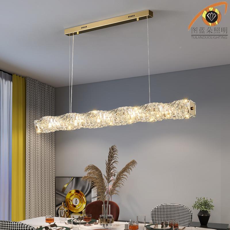供厅书房吧台水轻奢吊灯后OAY现代轻奢晶吊灯跨餐境专小红书吊灯