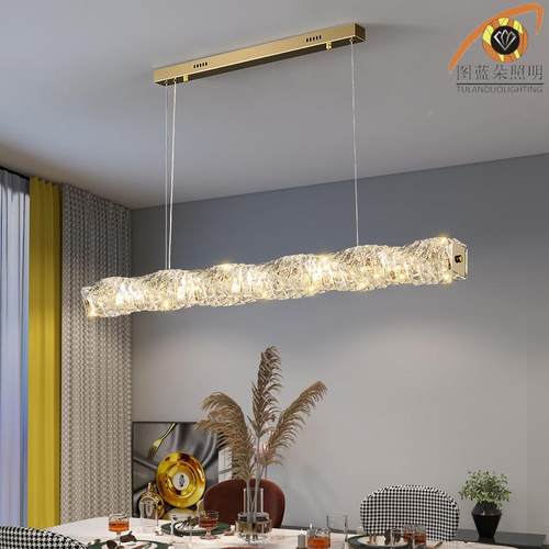 供厅书房吧台水轻奢吊灯后OAY现代轻奢晶吊灯跨餐境专小红书吊灯