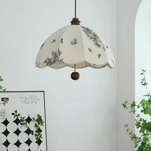 法式艺中古奶风花纹油布吊灯缩实木餐厅可伸吧台卧DSB室书房南洋