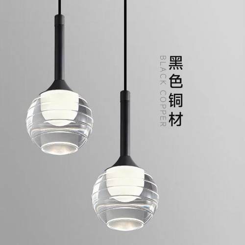 北欧丹麦艺术灯小吊灯简全民铜餐厅书房床极EXP头小吊茶室酒店宿