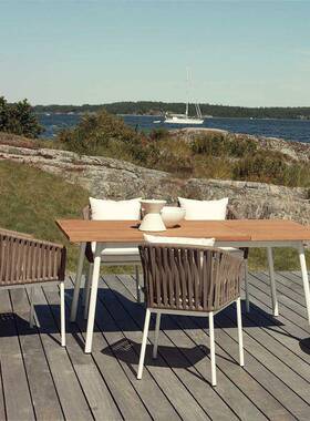 定奶制户椅北外欧桌藤编桌椅套装咖啡茶店桌椅组合花94275园阳台