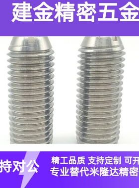 NMSL/NSML/NSZL4 5 6 8 10 12 16不锈钢尼龙头弹簧柱塞 球头柱塞