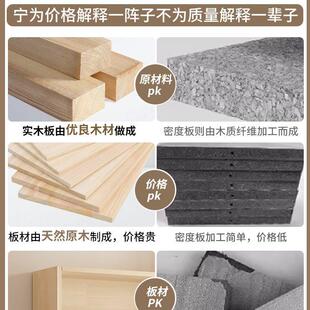 实木书架带门儿童书柜落地家用客厅储物柜防尘展示柜靠墙置物架子