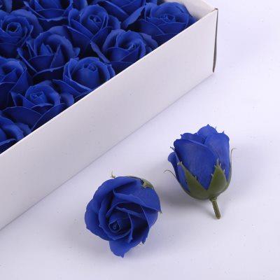 玫瑰花头永生香皂花三层水花带底座制作花束diy礼盒材料包装饰品