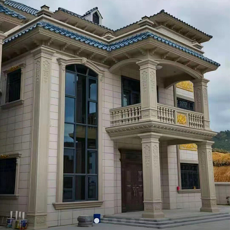 内弧光板线檐口条加厚别墅欧式屋檐线条模具房檐滴水线条水泥模板