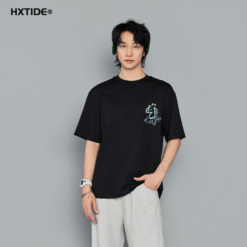 HXTIDE中国狐轩夏季短袖T恤