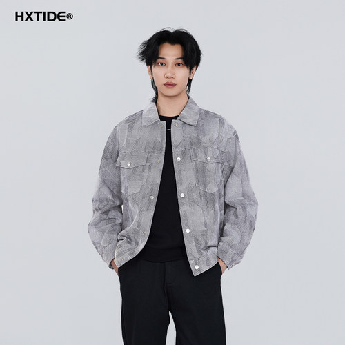 HXTIDE中国狐轩春季男士茄克