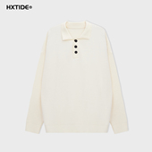 冬季 翻领开胸毛衫 专柜同款 HXTIDE中国狐轩男装 Z107540021101