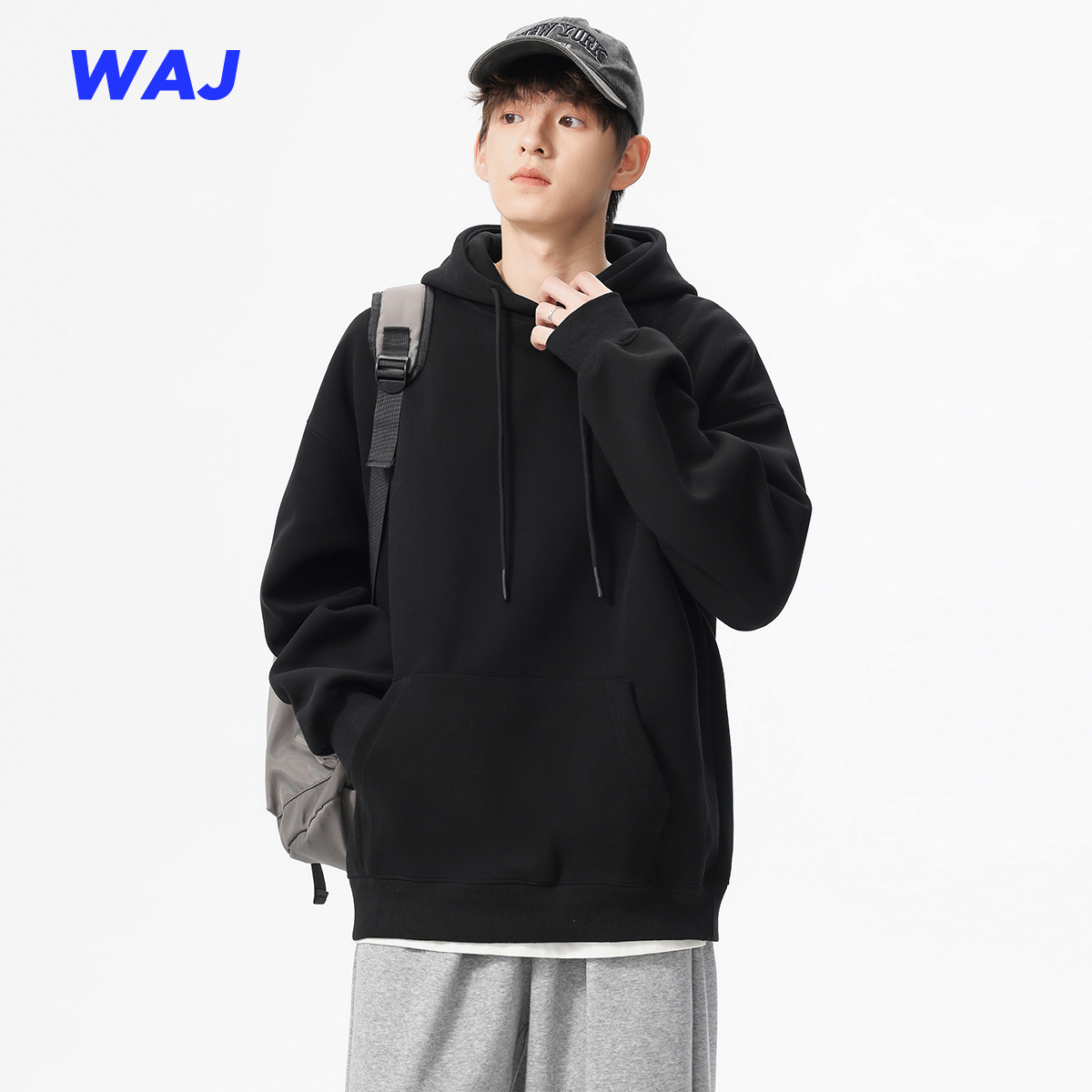 400克重磅纯色基础款宽松卫衣