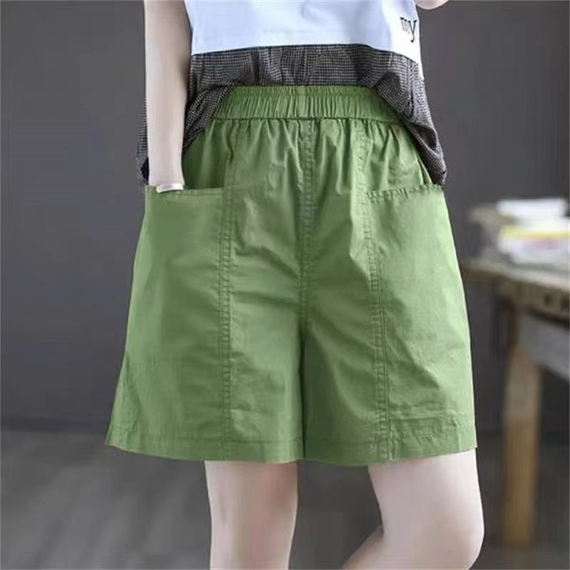 夏新款大码中年妈妈装纯棉五分裤