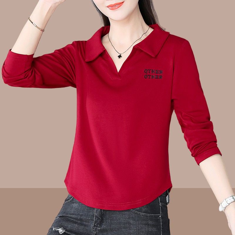 纯棉新款时尚正肩弧形下摆上衣