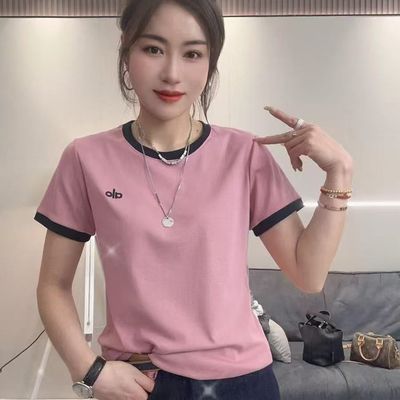 2025夏季圆领刺绣字母女款短袖