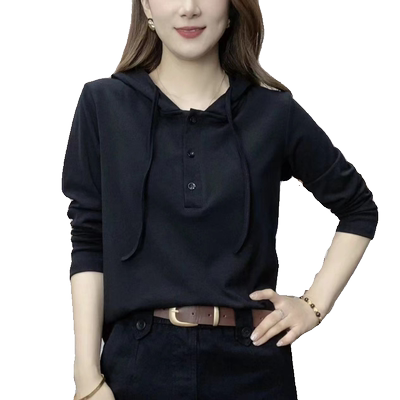 秋季新款高档大码妈妈装长袖卫衣