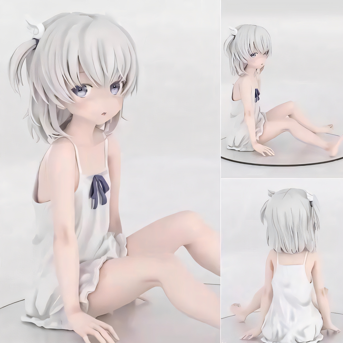 动漫白瘦幼睡衣真白手办美少女