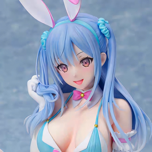 智漫城Native美少女系列 湖月艾丽娜兔女郎坐姿手办 动漫机箱摆件