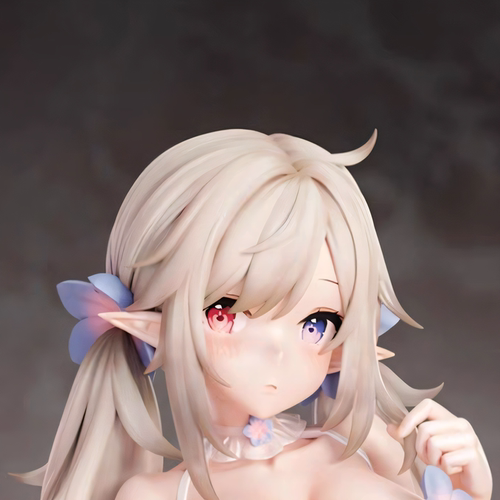 纯白精灵美少女手办二次元性感